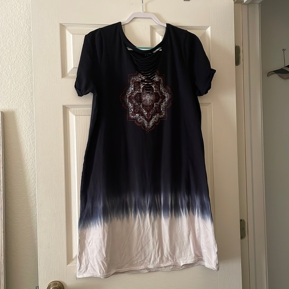 Mini Cotton Tee Shirt Dress - Picture 2 of 4